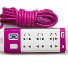 Ổ cắm điện đa năng kèm cổng sạc usb Fiamma shop (Trắng)