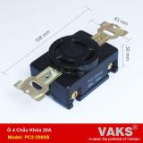 Ổ cắm điện locking 3 pha 4 chấu khóa 20A - PC2-2000B - dùng trong ngành may