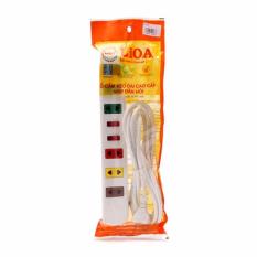 Ổ cắm lioa 6s3w dây 3m - trắng