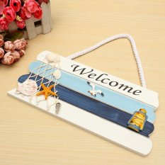 Ocean Beach Nautical Seaside Wooden Hanging Sign Home Bar Shop Door Plaque Decor Yard Signs - intl