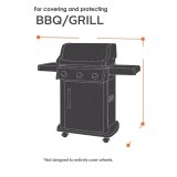 Outdoor BBQ Barbecue Grill Cover Dust Shield, Size: 145 x 61 x 117cm - Black - intl