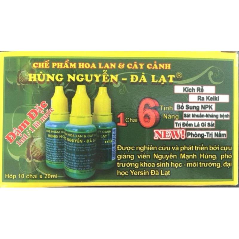 (Hỗ trọ phí VC) 1 Hộp Phân bón Hùng Nguyễn (10 chai) cho hoa Lan