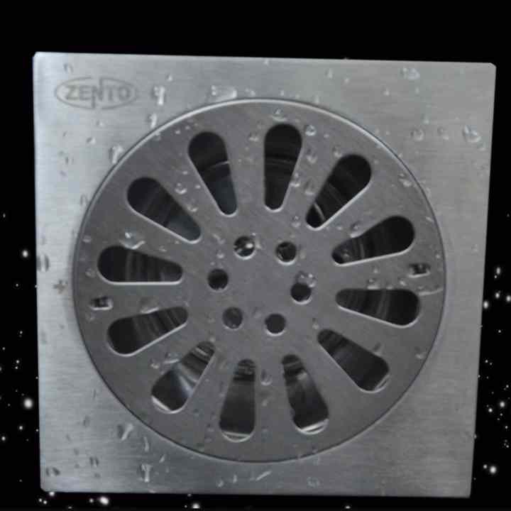 Phễu thoát sàn inox Zento TS152-L(15x15cm) (Xám)