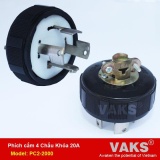 Phích cắm điện locking 3 pha 4 chấu khóa 20A - PC2-2000 - dùng trong ngành may