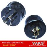 Phích cắm điện locking 3 pha 4 chấu khóa 30a - pc2-6307 - dùng trong ngành may