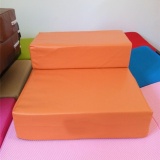 (photo)Folding Portable 2-Steps Dog Cat Pet Stairs Ramp Ladder Leather Cover Sofa Bed - intl