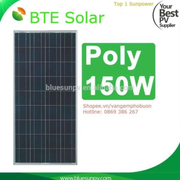 Pin năng lượng mặt trời  BTE Solar poly 150w