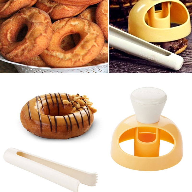 Plastic Donut Mold Cake Mold Baking Bakeware Cake Decorating Tools Desserts Bread Cutter Maker Baking Mould Kitchen Tool - intl