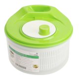 Plastic Salad Spinner Vegetable Fruit Kitchen Food Drying Dryer Draining Bowl  Green