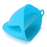 Di động Silicone Lò Nướng Mitt Nồi Chịu Nhiệt Nấu Ăn Nhà Bếp 8.5x11 cm Màu Xanh-quốc tế