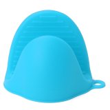 Di động Silicone Lò Nướng Mitt Nồi Chịu Nhiệt Nấu Ăn Nhà Bếp 8.5x11 cm Màu Xanh-quốc tế