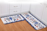 Printed Bathroom Kitchen Rugs Doormats Carpet For Living Room Non-slip Mats C - intl