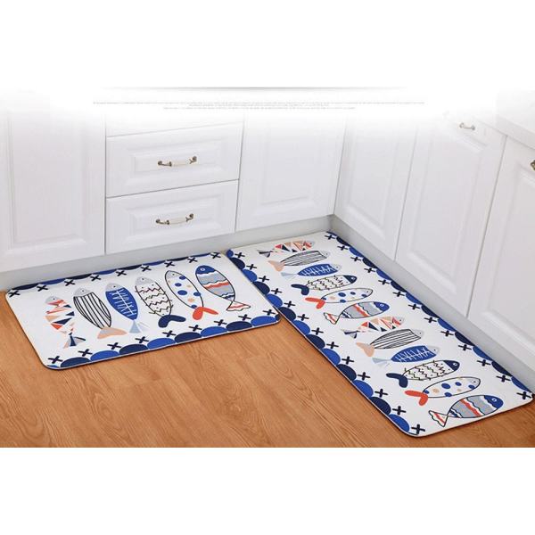 Printed Bathroom Kitchen Rugs Doormats Carpet For Living Room Non-slip Mats C - intl