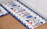 Printed Bathroom Kitchen Rugs Doormats Carpet For Living Room Non-slip Mats C - intl