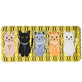 Printed Bathroom Kitchen Rugs Doormats Cat Carpet For Room Non-slip Mats C