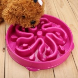 Puppy Dog Cat Healthy Slow Down Food Bowl Eating Feeder Dish Pet Dog Cat Feeding - intl