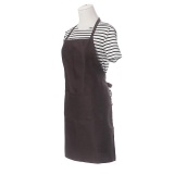 Pure Color Apron Home Kitchen Restaurant Bib With Pocket Feat Coffee