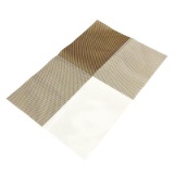 NHỰA PVC Hình Chữ Nhật Dệt Placemat Hoa Bàn Thảm Miếng Lót Cách Nhiệt Trang Trí