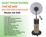 Quạt phun sương Kangaroo KG50S/550S 2.5L (Vàng ánh kim)