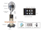 Quạt phun sương Kangaroo KG50S/550S 2.5L (Vàng ánh kim)