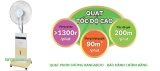 Quạt phun sương Kangaroo KG56S/586S (Trắng phối vàng)