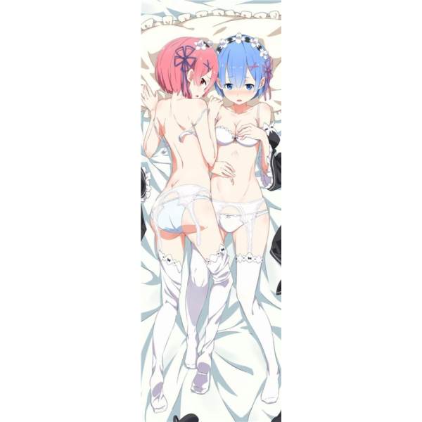 Re Zero Ram Rem Anime Dakimakura Case Cushion Pretty Girl Hugging Body Japan Pillow Cover - intl