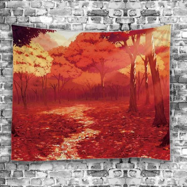 Red Forest Indian Mandala Tapestry Wall Hanging Throw Bedspread Beach Yoga Mat - intl