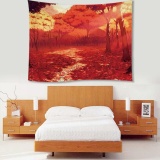 Red Forest Indian Mandala Tapestry Wall Hanging Throw Bedspread Beach Yoga Mat - intl