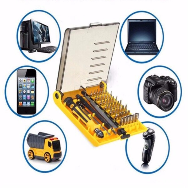 RHS Online 45 In 1 Torx Precision Screw Driver Cell Phone Repair Tool Set Tweezers Mobile Kit - intl