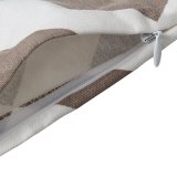 Ripple Chevron Zig Wave Linen Cotton Cushion Cover Home Decor Throw Pillow Case - intl