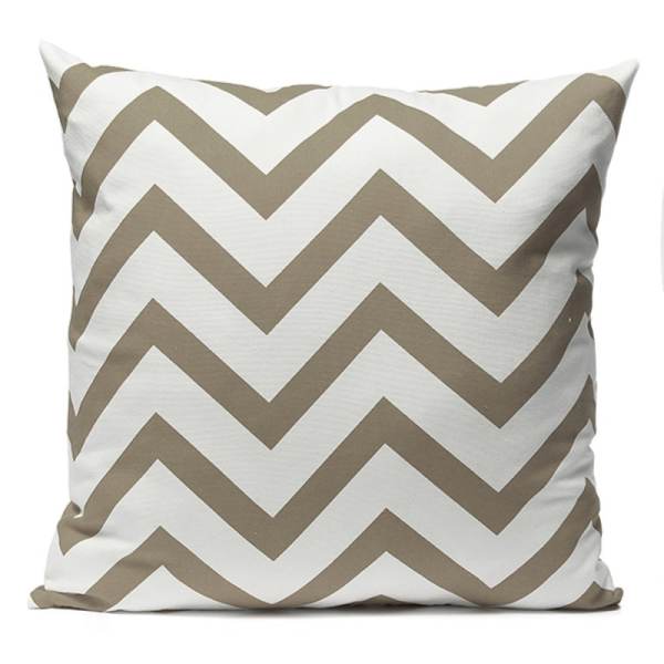 Ripple Chevron Zig Wave Linen Cotton Cushion Cover Home Decor Throw Pillow Case - intl