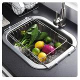 Rổ úp chén bát đặt trên bồn rửa, ráo nước inox 304 - 29cm