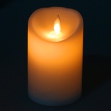 Romantic Electronic LED Flameless Carve Swing Flickering Simulation Candle Light - intl