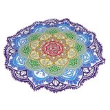 Round Beach Pool Home Shower Towel Blanket Table Cloth Yoga Mat - intl