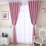 Rustic Curtain Modern Star Window Curtains Cloth Drape Panel Tulle Valances - intl