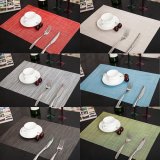 Doanh số bán hàng PVC Nhanh khô Placemats Cách Nhiệt Thảm Đế Lót Ly Nhà Bếp/Bàn Ăn Xanh Lá-quốc tế