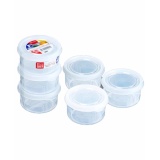 Set 3 hộp nhựa tròn 180ml - Hàng Nhật nội địa