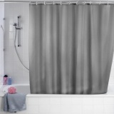 Shower Curtains,Elegant Waterproof Bathroom Curtain Polyester Solid Shower Bath Curtain with Curtain Hooks Shower Liner Bath Accessories Home Lovely Decor Bathtub Curtains Grey - intl