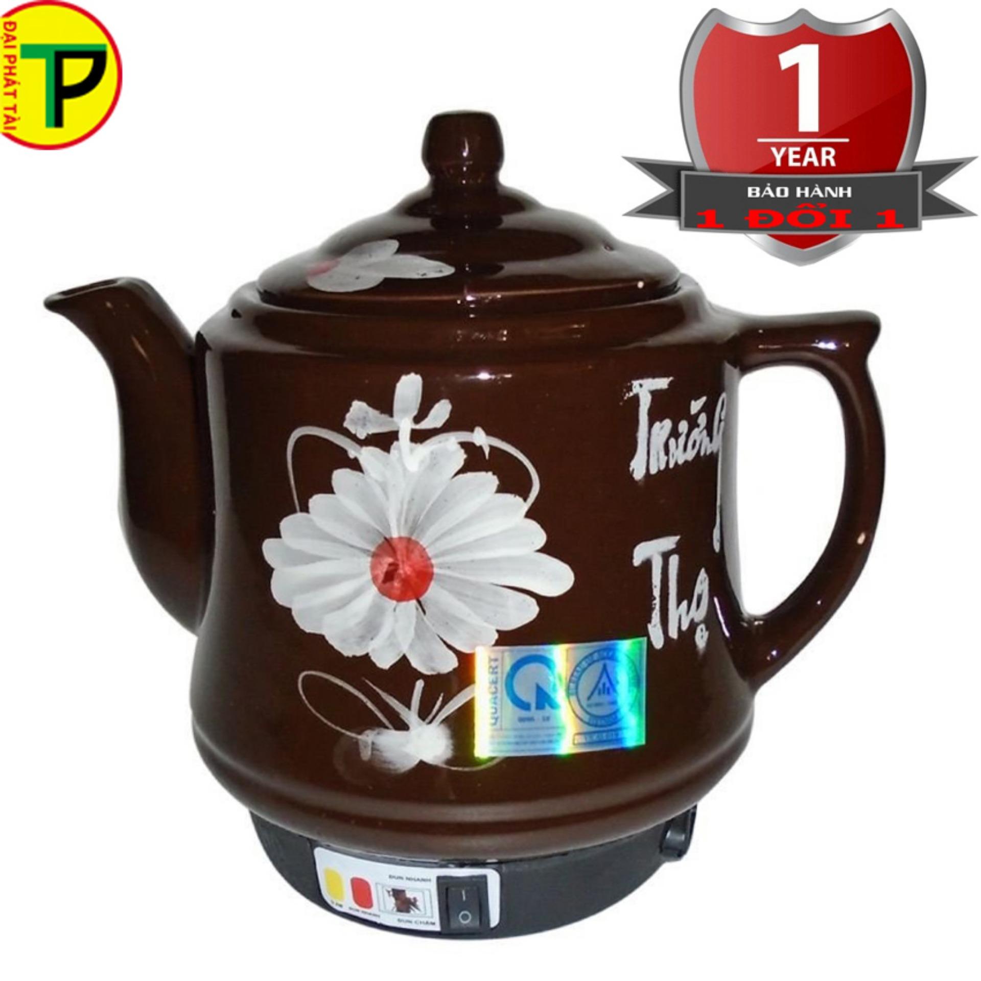 [HCM] CHỈ GIAO HỎA TỐC Siêu sắc thuốc tự động Trường Thọ BA2086 (Đen)