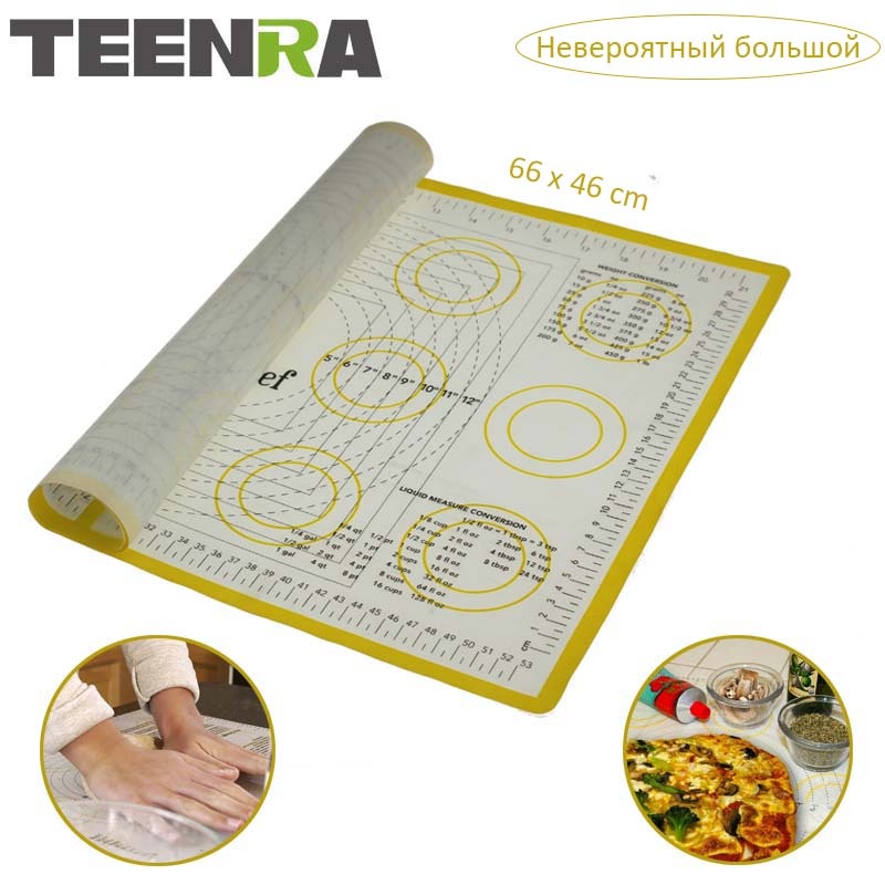 Silicone Mat for Oven Macaron Silicone Baking Mat Slpat Scale Rolling Dough Mat Non-stick Confectionery Tools - intl