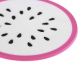 Silicone Non-Slip Fruit Pattern Placemat Round Insulation Cup Pad - intl