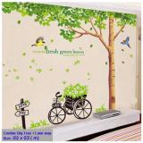 (Size Lớn) Decal dán tường BIG TREE HPM1098 Sticker Tranh Dán Tường -Decal dán tường cây xanh ,Decal dán tường hoa lá