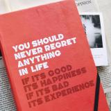 Sổ tay Dot Crabit - Retro Quote đỏ