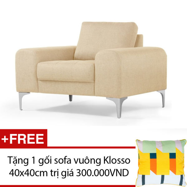 Sofa đơn cao cấp Klosso GĐ006 + Tặng 1 gối sofa vuông Klosso 40x40cm màu sắc ngẫu nhiên