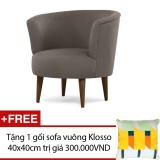 Sofa ghế đơn cao cấp Klosso GĐ001 + Tặng 1 gối sofa vuông Klosso 40x40cm màu sắc ngẫu nhiên