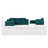 Sofa góc Klosso KGG002-XA (Xanh)