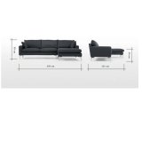 Sofa góc Klosso KGG003-BBLA (Xanh đen)