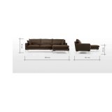 Sofa góc Klosso KGG003-N (Nâu)