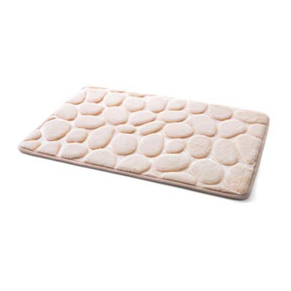 Soft 60x40CM Non-slip Bath Mat 4 Colors Modern Bathroom Anti-Slip Carpet Door Mat Home Textile - intl