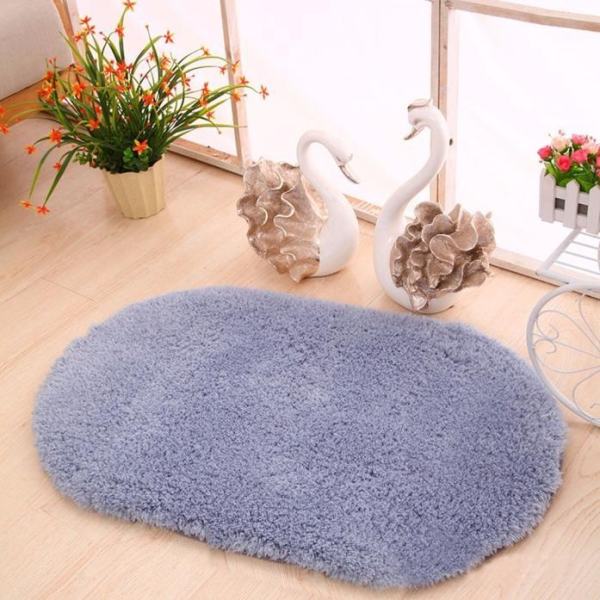 Soft Oval Memory Foam Bath Bathroom Bedroom Floor Shower Mat Rug GY - intl